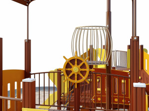 children playground sea schooner Model 3D