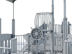 children playground sea schooner Model 3D