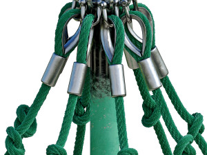 children playground with rope web Modelo 3D