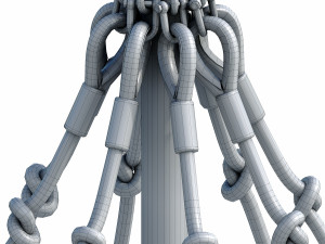children playground with rope web Modelo 3D