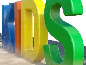 children playground with rope web 3D Model