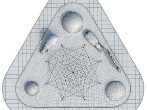 children playground with rope web Modelo 3D