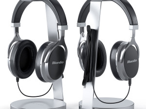 bluedio headphones on the stand satechi pbr version Model 3D