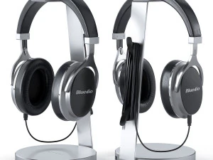 bluedio headphones on the stand satechi pbr version 3D Model