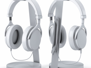 bluedio headphones on the stand satechi pbr version Model 3D