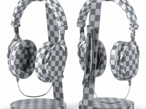 bluedio headphones on the stand satechi pbr version 3D Model