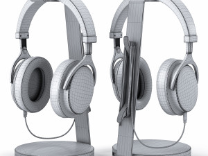 bluedio headphones on the stand satechi pbr version Model 3D