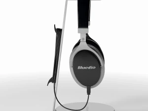 bluedio headphones on the stand satechi pbr version 3D Model