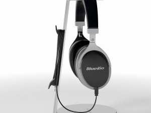 bluedio headphones on the stand satechi pbr version Model 3D