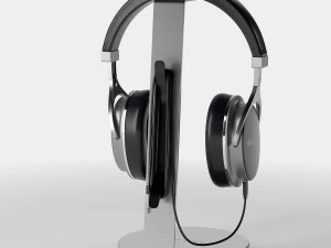 bluedio headphones on the stand satechi pbr version 3D Model