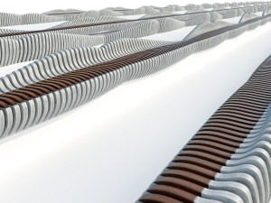 stylish parametric bench 2 options 3D Model