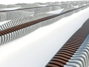 stylish parametric bench 2 options 3D Model