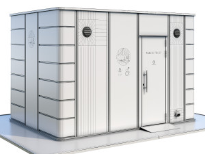public toilet 3D Модель