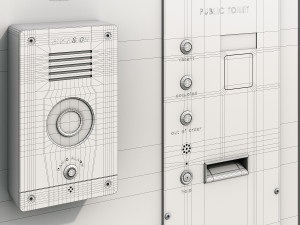 public toilet 3D Модель