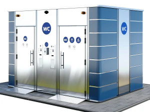 public toilet 3D Model