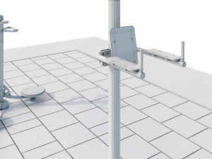 sports ground with outdoor exercise trainers 3D Модель