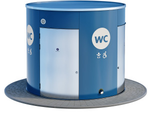 public toilet round 3D Model