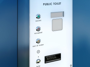 public toilet round 3D Model