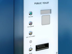 public toilet round 3D Model