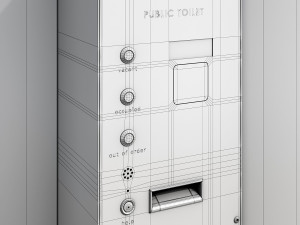 public toilet round 3D Model