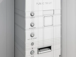 public toilet round 3D Model