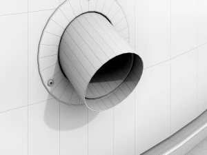 public toilet round 3D Model