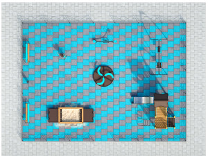 stylish turquoise playground Modelo 3D
