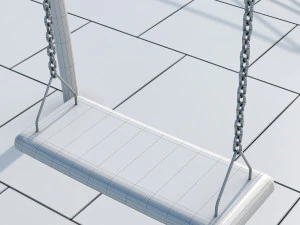 stylish turquoise playground 3D Model