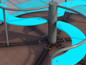 stylish turquoise playground Modelo 3D