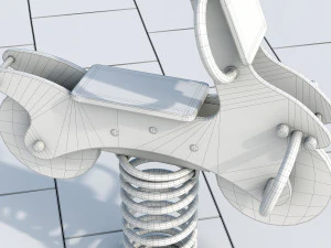 stylish turquoise playground 3D Model