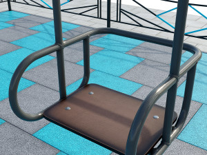 stylish turquoise playground Modelo 3D