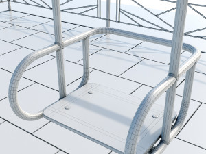 stylish turquoise playground Modelo 3D