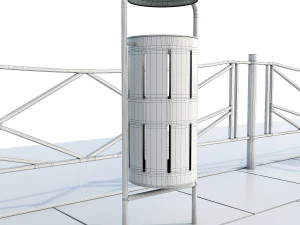 stylish turquoise playground 3D Model