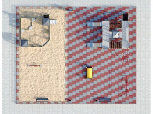 playground childrens town 3D Model