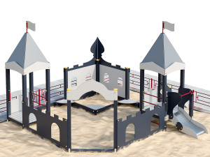 playground childrens town 3D Model