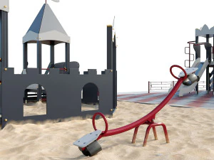 playground childrens town 3D Model