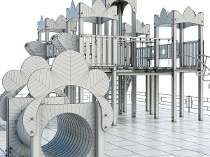 playground childrens town 3D Model