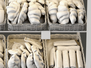 showcase with pastries Model 3D