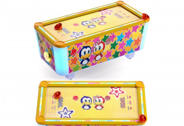 air hockey game machine honey hockey Modèle 3D .c4d .max .obj .3ds .fbx .stl .blend 