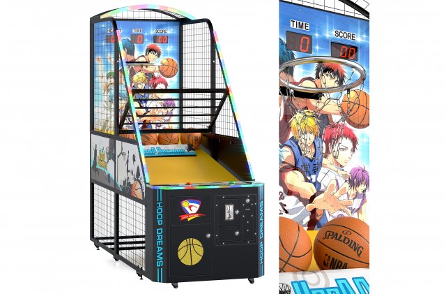 hoop dreams basketball game machine 3D Model .c4d .max .obj .3ds .fbx .stl .blend 