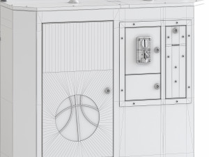 hoop dreams basketball game machine 3D Model