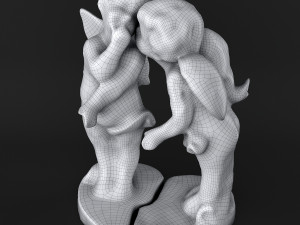 Sculpture Angels cupids 3Dモデル