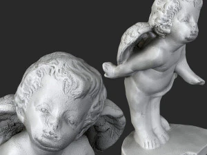 Sculpture Angels cupids 3D Model