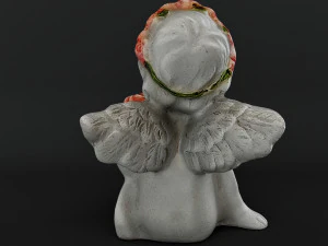Sculpture Angel with a rose 3D Model