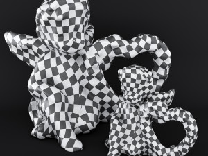 Sculpture Angel with a heart 3D 모델
