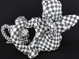 Sculpture Angel with a heart 3D Model