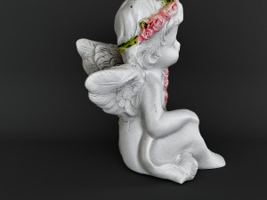 Sculpture Angel with a heart 3D 모델