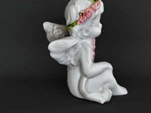 Sculpture Angel with a heart 3D Model
