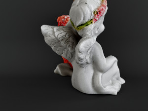 Sculpture Angel with a heart 3D 모델