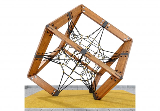 Childrens play rope complex Cube 3D Модель .c4d .max .obj .3ds .fbx .stl .blend 